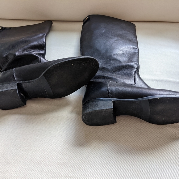 JCrew black leather boots - Picture 2 of 3